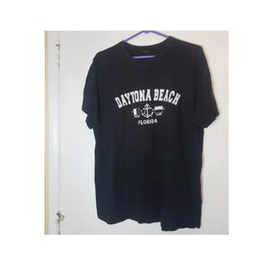 Daytona Beach Florida Short Sleeve 20" Pit To Pit Black No Tag